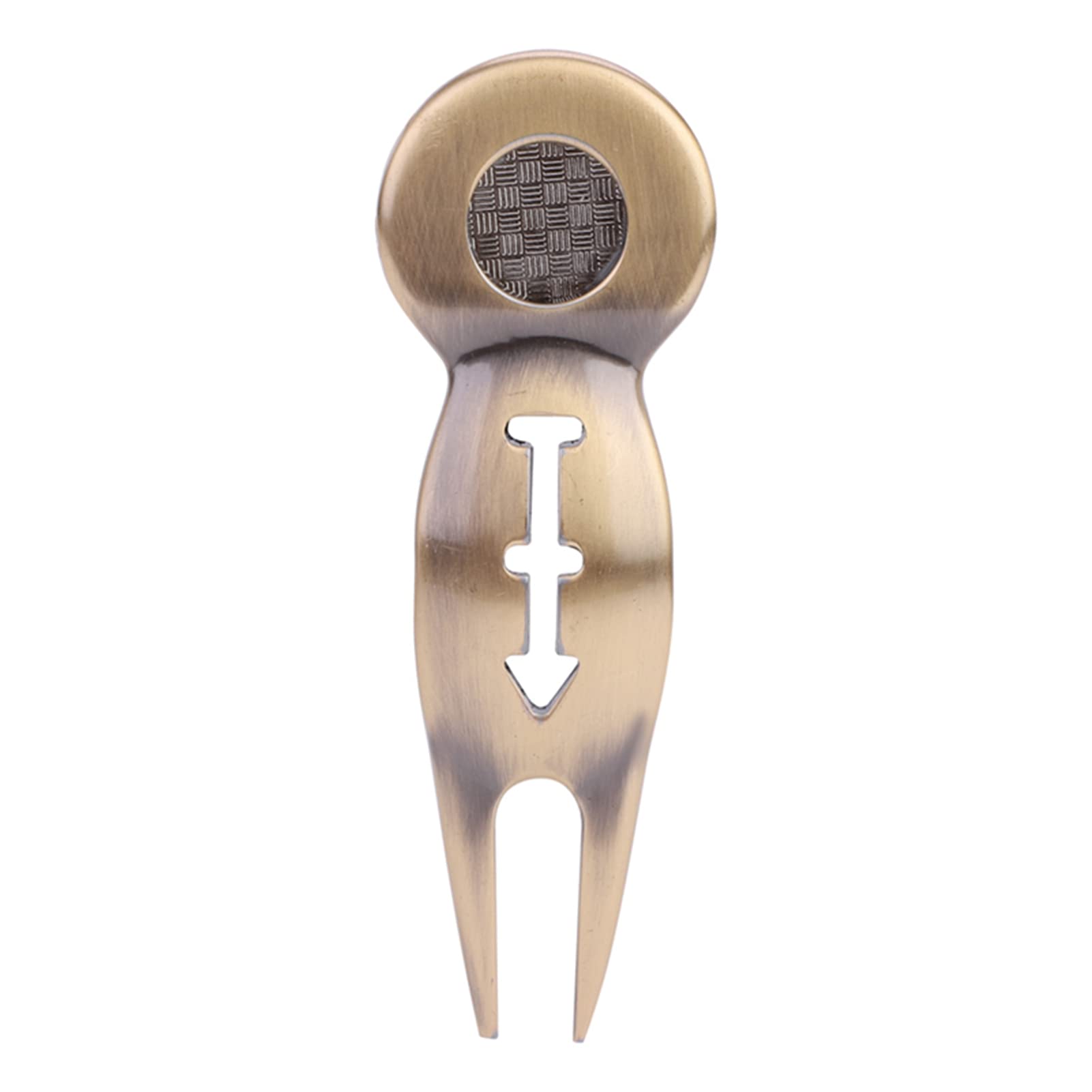 Yosoo Health Gear Herramienta de Reparación de Divot de Golf Multifuncional, Pick Pitch con Marcador de Pelota, Aleación de Aluminio