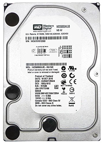 WD AV WD5000AVJB - hard drive - 500 GB - ATA-100