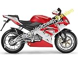 Per Aprilia RS125 2006-2011 Motocicletta Carena RS125 Per Aprilia RS-125 2006 2007 2008 2009 2010 2011 RS125 R S 125 RS 125 Carenature Bianco Rosso Per Carrozzeria Kit Aftermarket (a iniezione)
