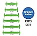 Kicks Kids Green- Tieless Elastic Silicone No Tie Shoelaces