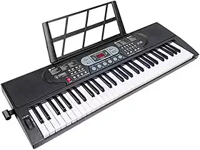 Spring Teclado Musical TC-161MK, 61 Teclas Sensíveis ao Toque, 200 Timbres e Ritmos, Display LED, Preto, com Pitch Bend, Entrada para Microfone, Bivolt