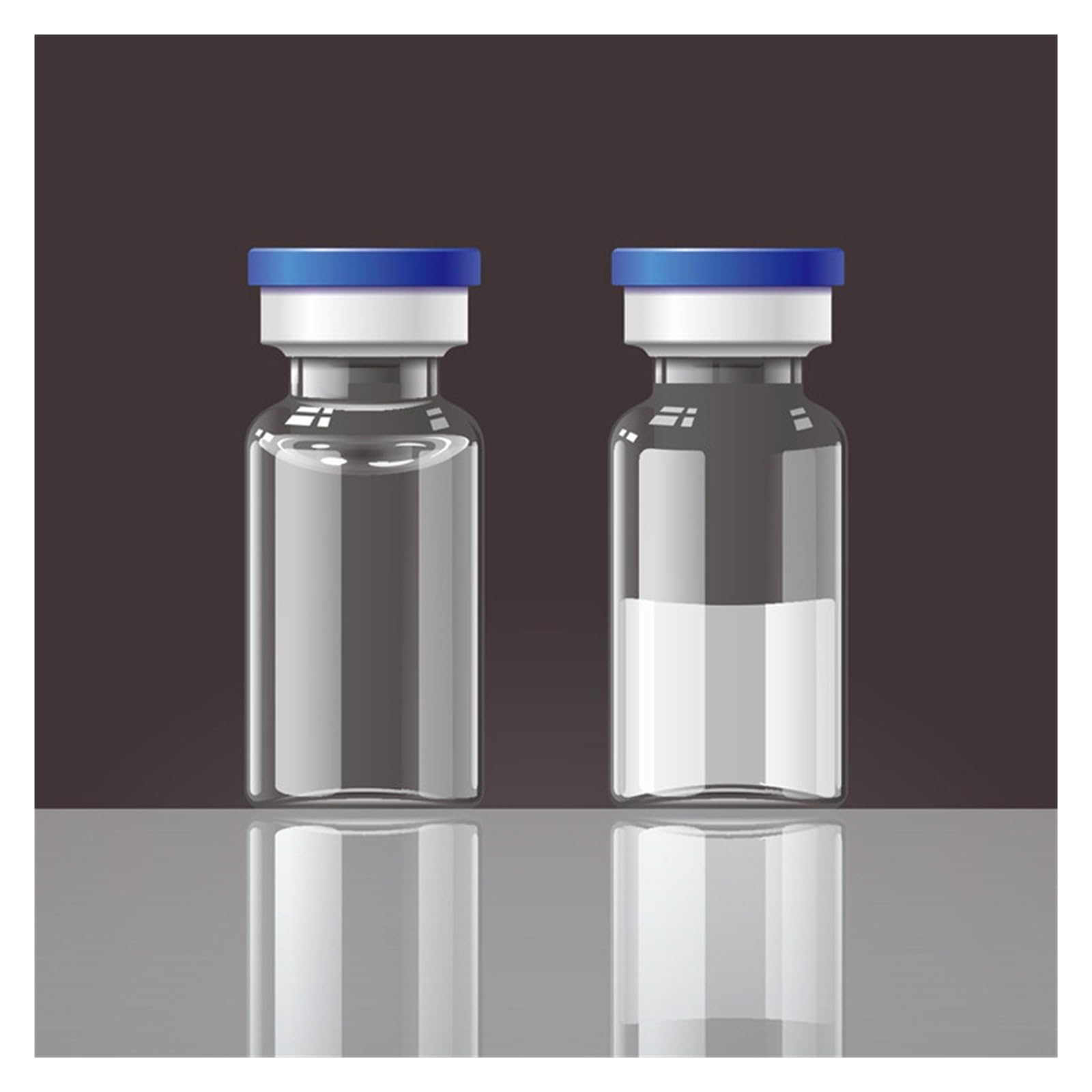 (100 Stück) Fläschchen Glasflasche(5ml/20mm)