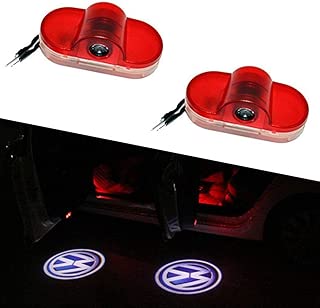 Klinee 2 Piece Car LED Door Logo Light welcome Logo Projector For Volkswagen VW Golf 4 - coolthings.us