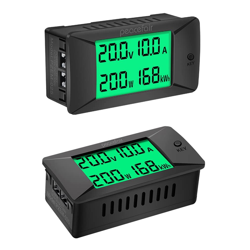 DollaTek Affichage CC voltmètre numérique Voiture ampèremètre bidirectionnel Puissance Kwh Watt mètre 300V 300A Shunt Bulit-in