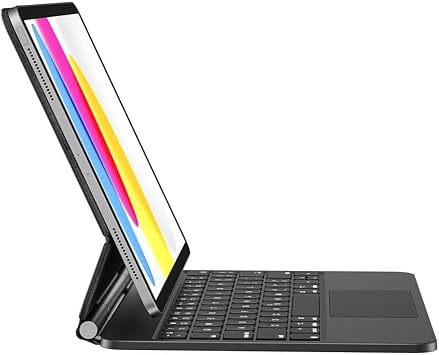 UnDePlus iPad Pro 11inç M4/M5 Klavyeli ile uyumlu Kılıf Magic Keyboard Touchpad Aydınlatmalı Klavye 2024/2025
