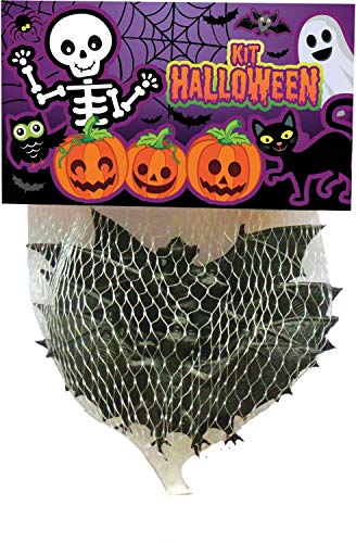 Fantasia Acessório Kit Mini Morcego Halloween Blister com 06 Brasilflex