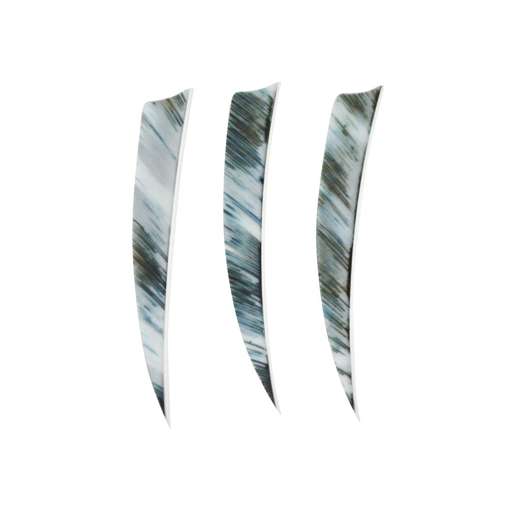 50pcs flèche Plume tir à l'arc Plume de flèche 4inch Naturelles fletches fletching pour DIY Flèches de Chasse Aile Droites
