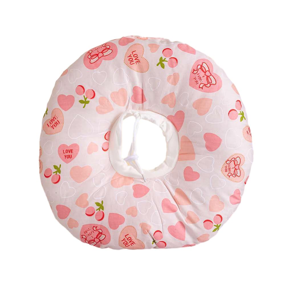FANSU Recovery Collar for Cat, Recovery Collar Dog Round Donut Adjustable Soft Protective Neck Collar Pet for Puppy Kitten (Love,L) โ image 1