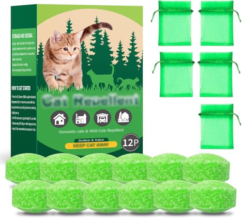 Katzenabwehr für draußen, Hundeabwehr, Natürliches Pfefferminzöl, Katzen- und Hundeabwehr für draußen und drinnen, hält Katzen dauerhaft vom Garten fern, schützt Garten und Möbel, 12 Stück (1er-Pack) Katzenabwehr für draußen, Hundeabwehr, Natürliches Pfefferminzöl, Katzen- und Hundeabwehr für draußen und drinnen, hält Katzen dauerhaft vom Garten fern, schützt Garten und Möbel, 12 Stück (1er-Pack)
