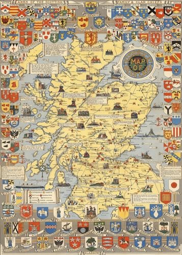 Historical Map of Scotland | L.G. Bullock & John Bartholomew
