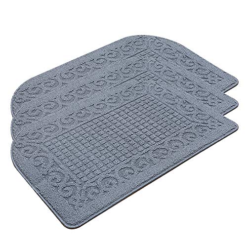 Cosy Homeer 32x20 Anti-Fatigue Kitchen Rug (3pc) Grey