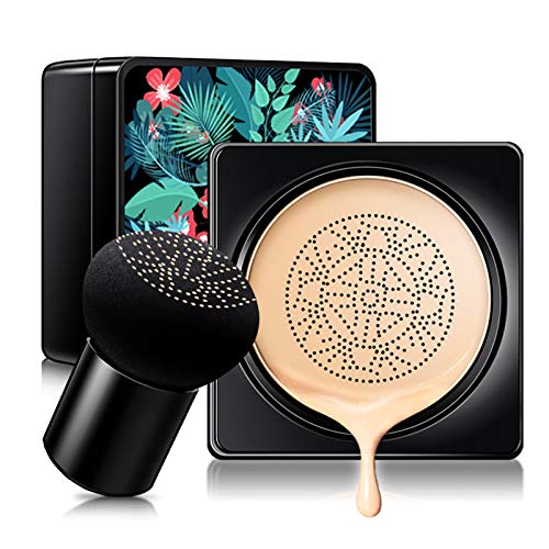 Coosa Air Cushion BB Cream Mushroom Head Foundation, Moisturizing BB Cream Makeup Long Lasting Matte Concealer, Even Skin Tone Makeup Base Primer (Natural)
