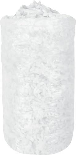 Frienda Relleno de puf de 5 libras a granel, relleno de espuma viscoelástica, relleno de espuma suave triturada para relleno de puf, almohada de