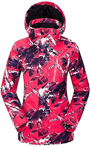 Veste de ski imperméable pour femmes rose taille S - MU costume d'hiver