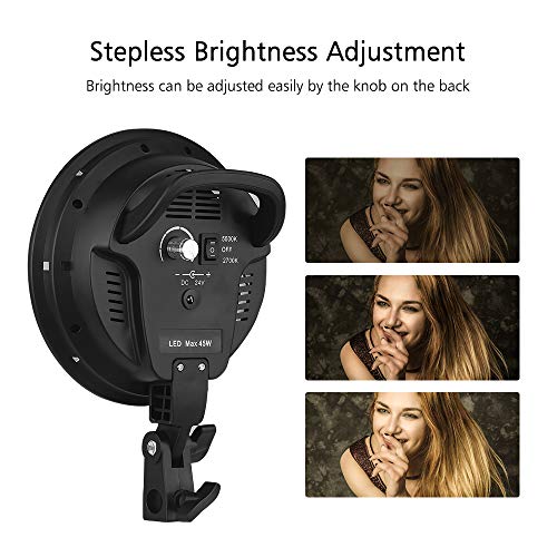 image for Andoer Photography Studio Softbox Lighting Kit Including 3pcs 45W Bi-C