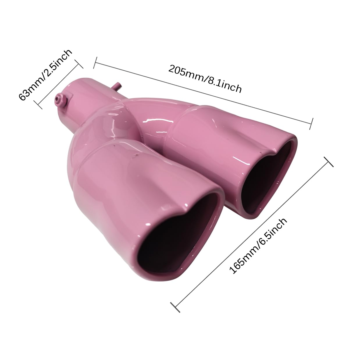 Amazon.com: OtpOutopa Dual Exhaust Tip 2.5 inch Inlet