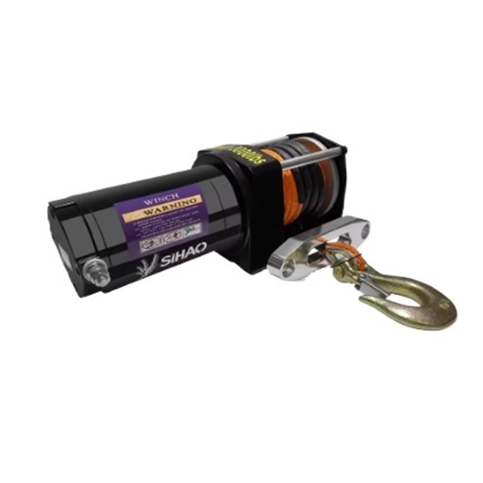 Wciągarki elektryczne Elektryczny wciągnik łańcuch Wciągarka elektryczna 3500LBS 12 V, wodoodporna lina terenowa IP55 do samochodu/ATV/łodzi/przyczepy Syntetyczna lina | 3000lbs Nylon