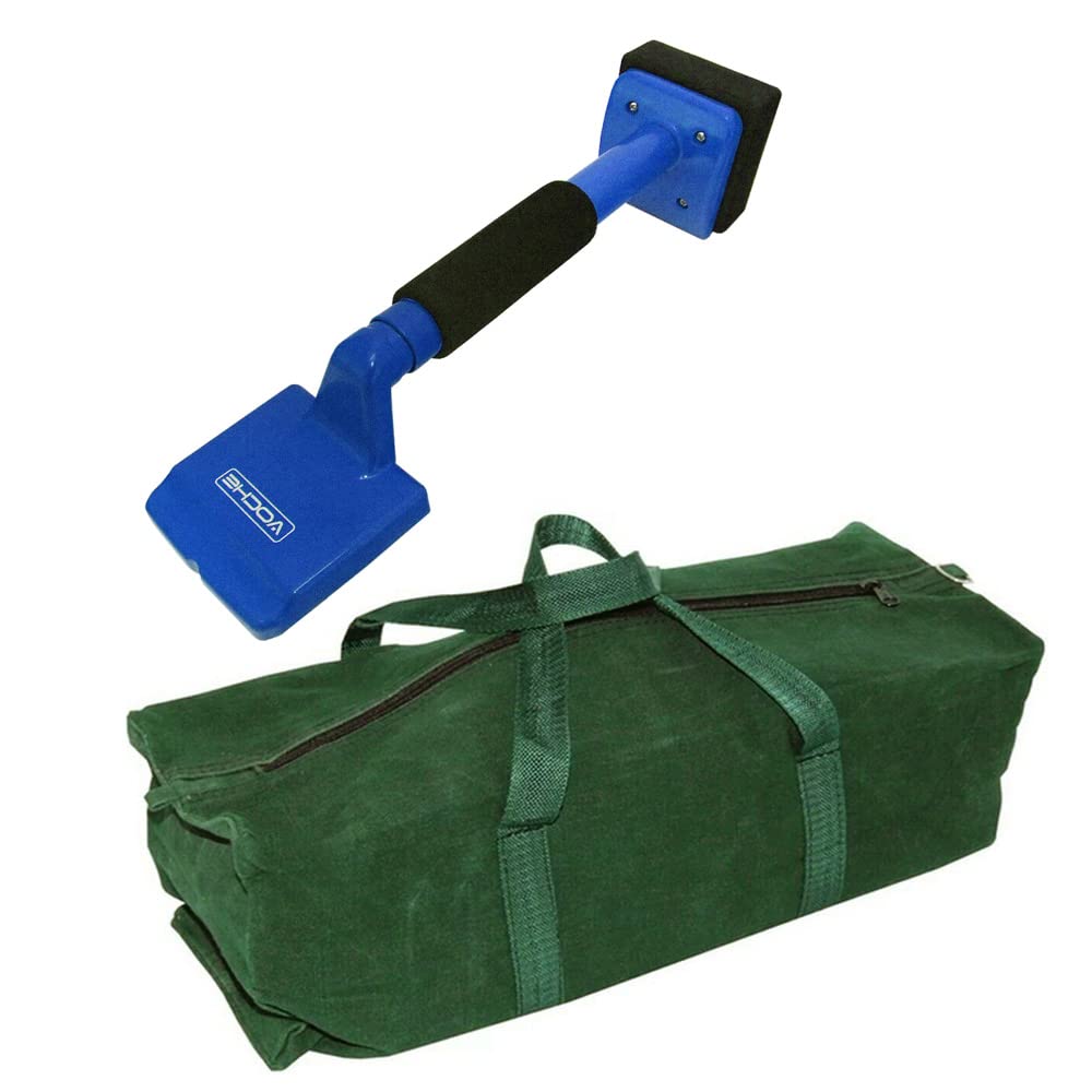 Tooltime. Blue Voche® Knee Kicker Carpet Stretcher Fitting And Laying Tool + Heavy Duty Canvas Tool Bag