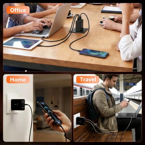 Oxivane Super Fast Charger Type C 100W USB C Charger with C-C & A-C Cables - image 7