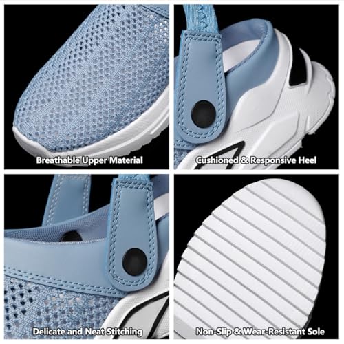 Men's Orthopedic Hollow-Out Summer Sandals, Lightweight Indoor & Outdoor Slippers, Non-Slip Walking Slip-On Slides3