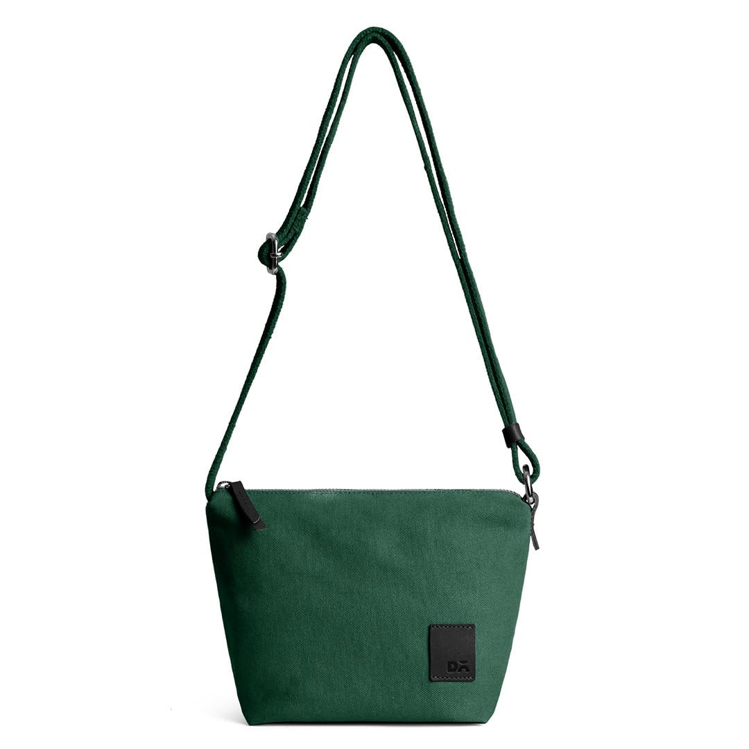 DailyObjects Slim Caddy Sling Crossbody Bag for Women, Girls | Durable Cotton Canvas with Slip Pocket | Stylish Ladies Shoulder Purse Wallet | Zippered Closure & Adjustable Strap - Green (B0CLPLJQ91) Amazon Price History, Amazon Price Tracker
