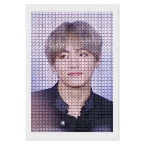 Bts�h�e���N�c �_�C�������h�A�[�g �l�p���r�[�Y ���S�Ҍ����_�C�������h�A�[�g �C�A�����h�r�[�Y�G�� DIY ���� �|�L�b�g �_�C�������h�h�� �S�ʓ\��t���^�C�v �l�C �v���[���g ���� 8"x12"