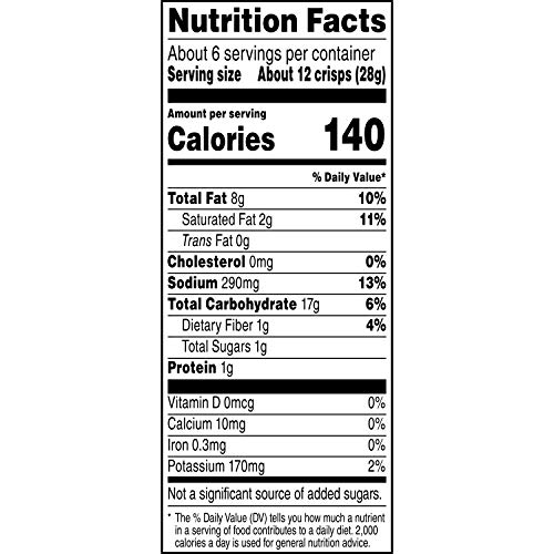 Lay's Stax Potato Crisps, Salt & Vinegar, 5.5 Ounce (Pack Of 11) #TOP4