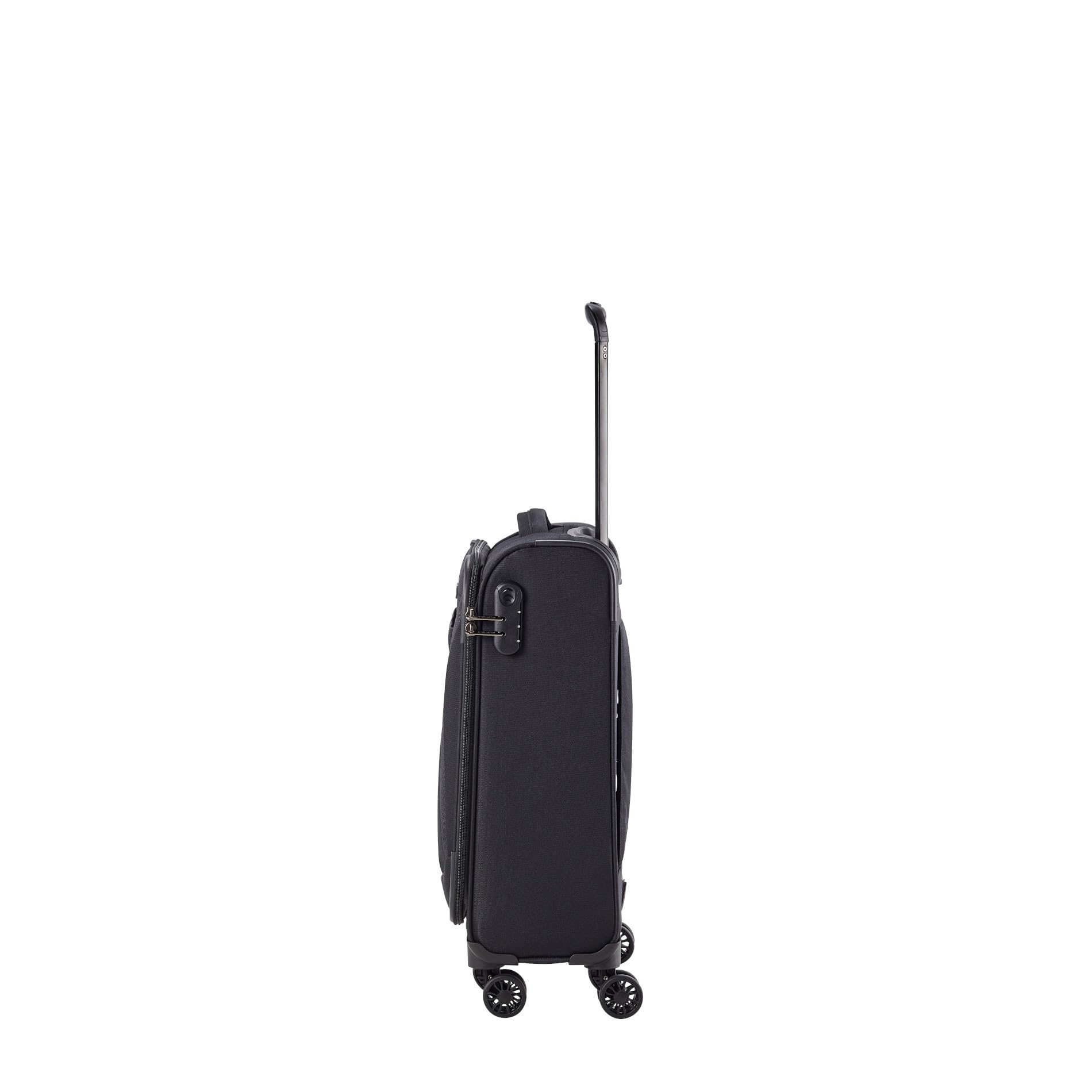 Travelite Walizka na kółkach + walizka Chios 4 w Trolley S, czarny, Einheitsgröße, Miękki bagaż podręczny walizka na kółkach z 4 kółkami