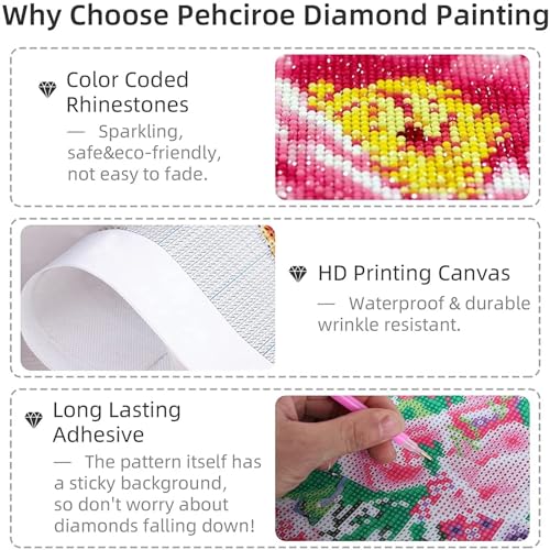 Diamond painting 160x80cm grand format kit broderie diamant complet carré - 4