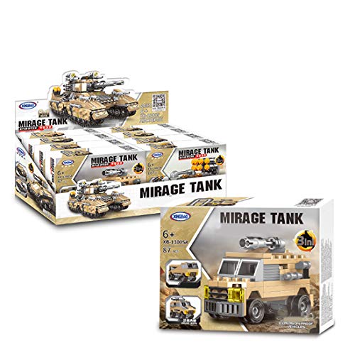 Gettesy Militär Panzer Bausteine Modell, 1048 Teile Modellbausatz Panzer kompatibel mit Lego Technic – Bild 3