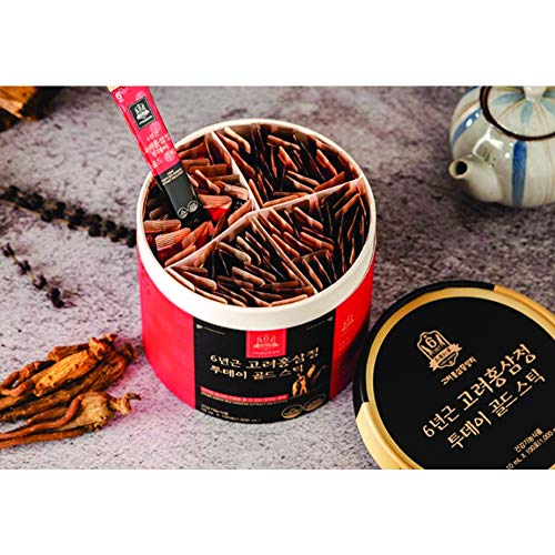 Korea Ginseng 6Year Old 100% Korean Red Ginseng Extract Liquid Portable Sticks 10Ml X 100Pack #TOP2