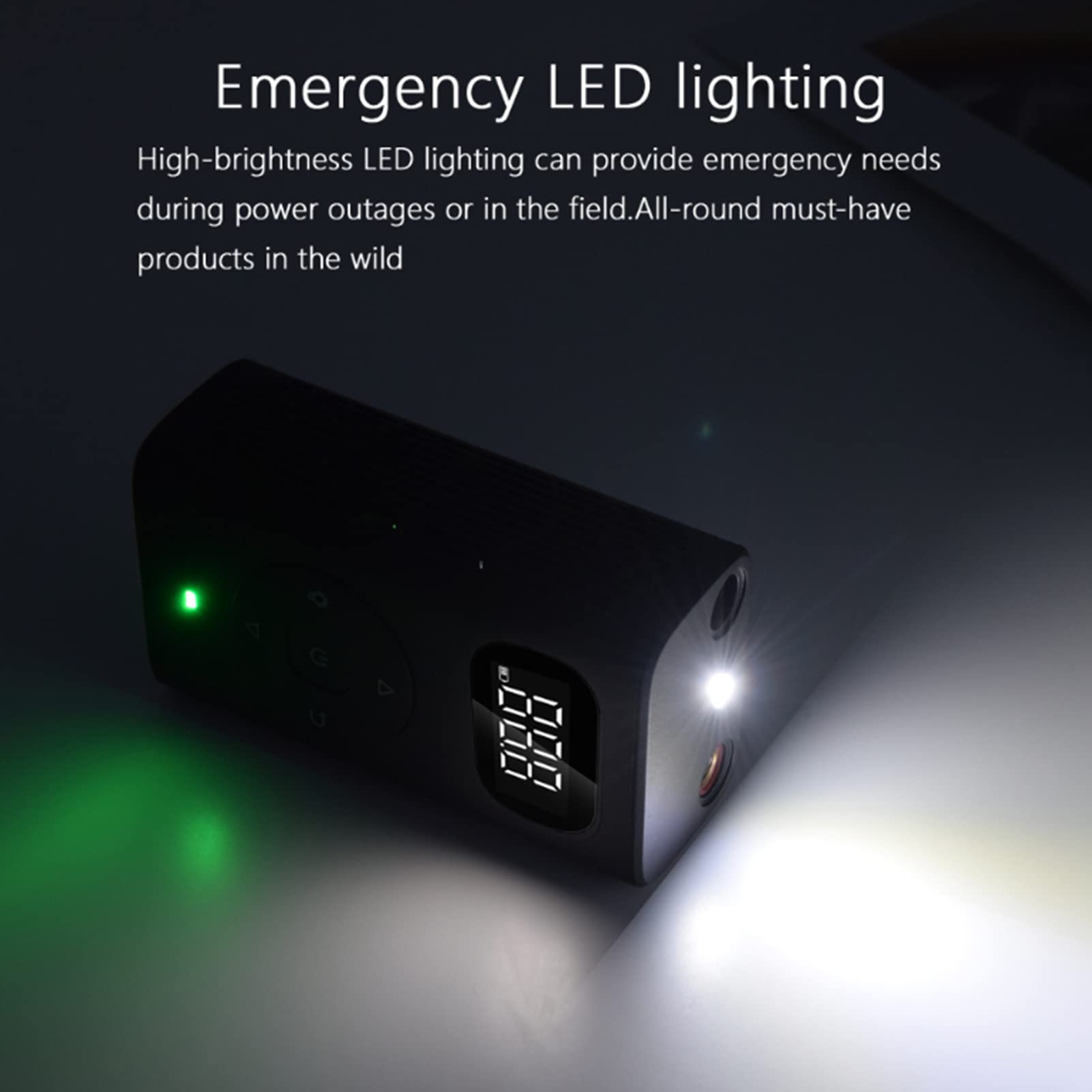 Mini compresseur d'air portatif sans Fil de gonfleur de Pneu, Affichage numérique, Rechargeable par USB, Pompe à air électrique pour pneus de Voiture, balles