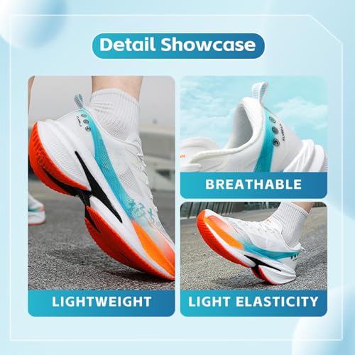 Mens Running Shoes Walking Tennis Shoes for Athletic Workout Gym Casual Non Slip Training Sneakers Breathable Knit Upper Indoor Outdoor2