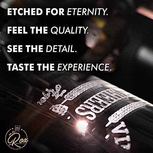 On The Rox Drinks Monogrammed Gifts For Women - A-Z Personalized Wine Glasses Engraved- 12.75 Oz (S) #TOP4