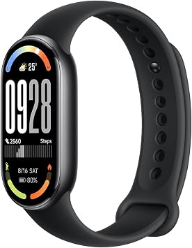 Xiaomi Smart Band 10 Smart Watch, 1.72 Large Screen Experience, 21 Days of Continuous Use, 1,500 nits Brightness, Visibility, Enhanced Swimming Mode, 9-Axis Motion Sensor, 24-Hour Health Management
