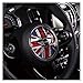 Volante Decorativo 3D Adesivo Auto Styling Accessori Decorazione per BMW per Mini per Cooper One JCW F54 F55 F56 F57 F60 Clubman (Color : Red Blue Flag-C)