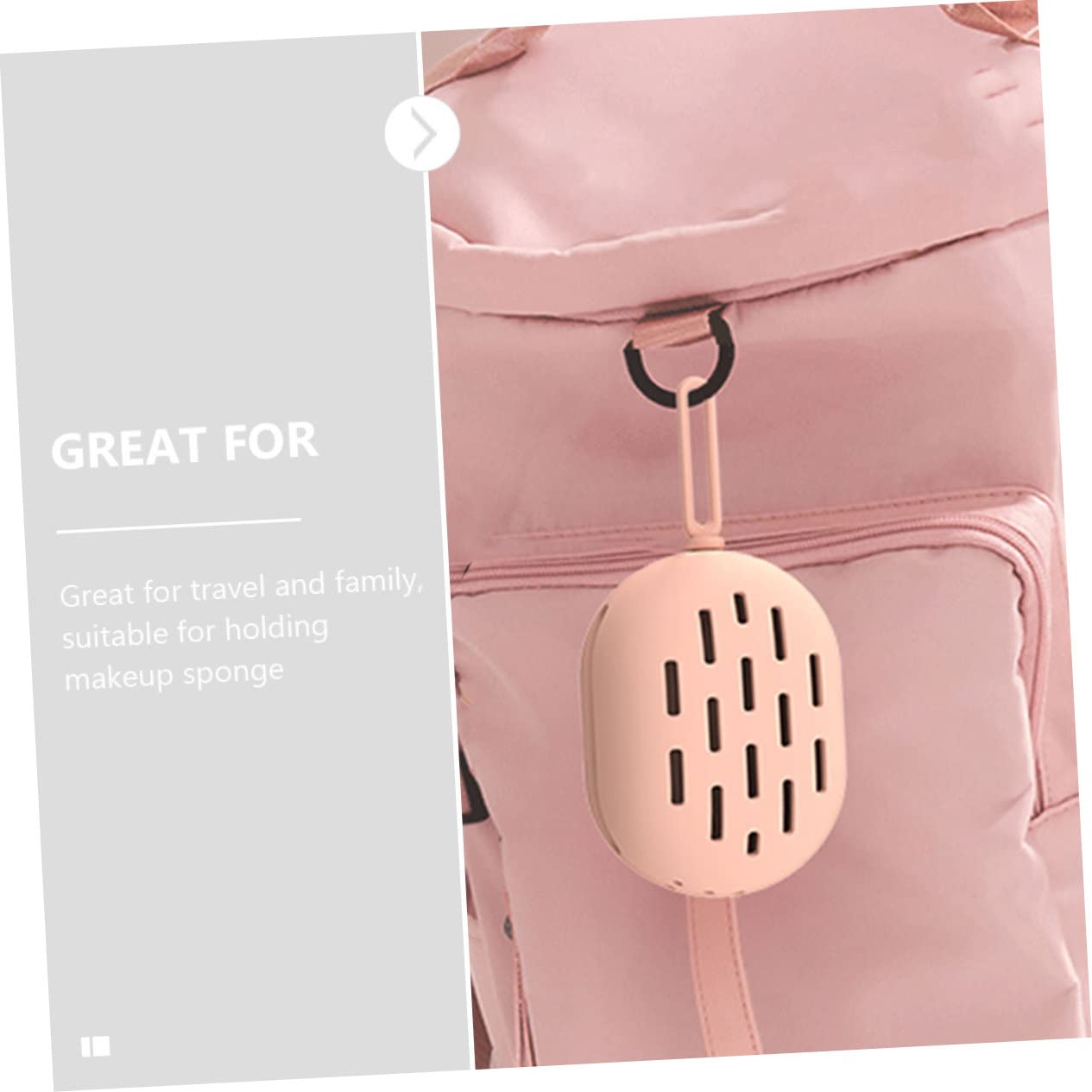 minkissy 8piezas Estuche De Silicona para Esponjas De Maquillaje Contenedor Compacto y Ligero para Viajes y Almacenamiento Neutros