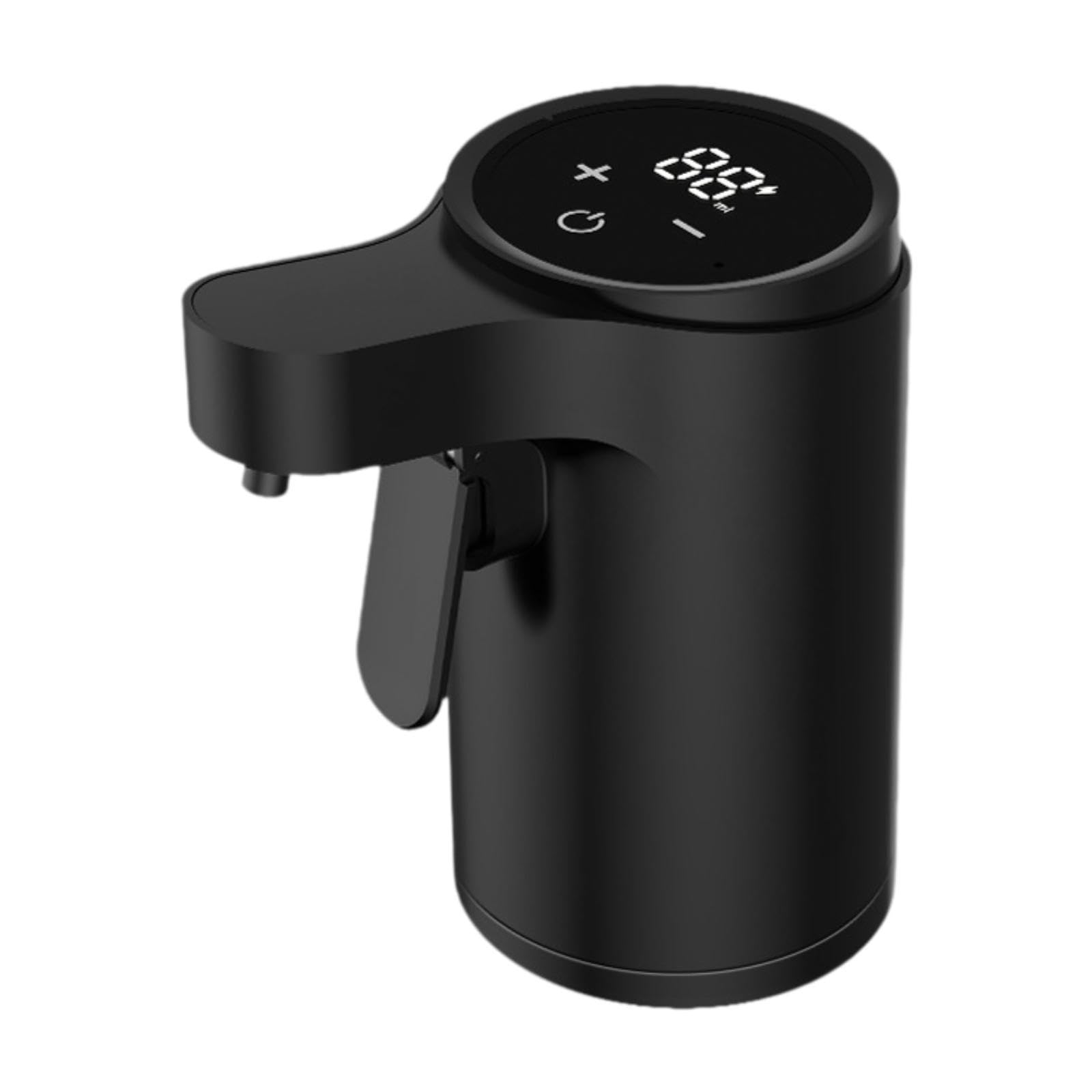 Qianly Distributeur de Vin Automatique Électrique Verseur Décanteur Aérateur et Accessoires pour Femmes Fabriqué En Pp avec Tube Flexible Anti-g, Noir