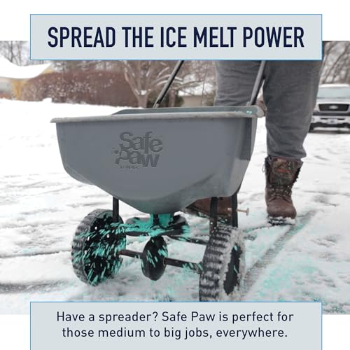 Image of Safe Paw 2-Pack Pet-Safe Snow & Ice Melter, Salt- & Chloride-Free, 8 Lbs - Pet-Friendly Winter Maintenance Product for Driveway, Concrete, Sidewalk, and Outdoor Spaces