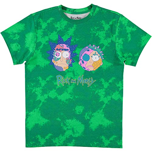T-shirt Rick and Morty à motif tie dye authentique rétro et manches courtes