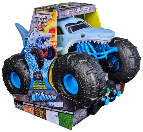 Bild: Monster Jam - Megalodon Storm, ferngesteuertes Auto, Amphibienfahrzeug f�r Wasser und Land, 2,4 GHz RC Auto, mehr als 12 km/h schnell, Spielzeug ab 4 Jahren f�r 42,99 EUR (-46%) statt 79,99 EUR bei amazon.de
