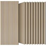 TONOR Set di 10 Pannelli Fonoassorbenti Legno Impiallacciato, 120 x 60-7.2㎡, Pannelli Deco...