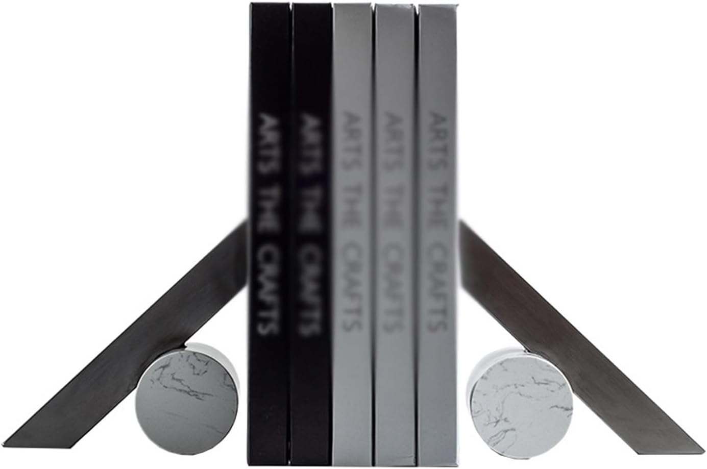 Bookend Support Decorative Bookends Heavy Duty Book Ends Geometric to Hold Books Stopper for for Bookshelves Office Desk etc Bookends