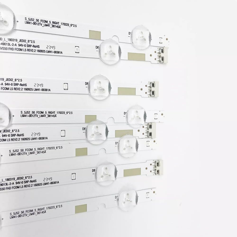 8Pcs LED Strips Led Backlight Strips Replacement for Samsung UN50M5300AF UN50J5000AF UN49j5200 UN49J5290 UN50J5200