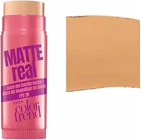 Base Bastão Avon Matte Real Diversas Cores fps 20 6,5g (BEGE MÉDIO 240n)