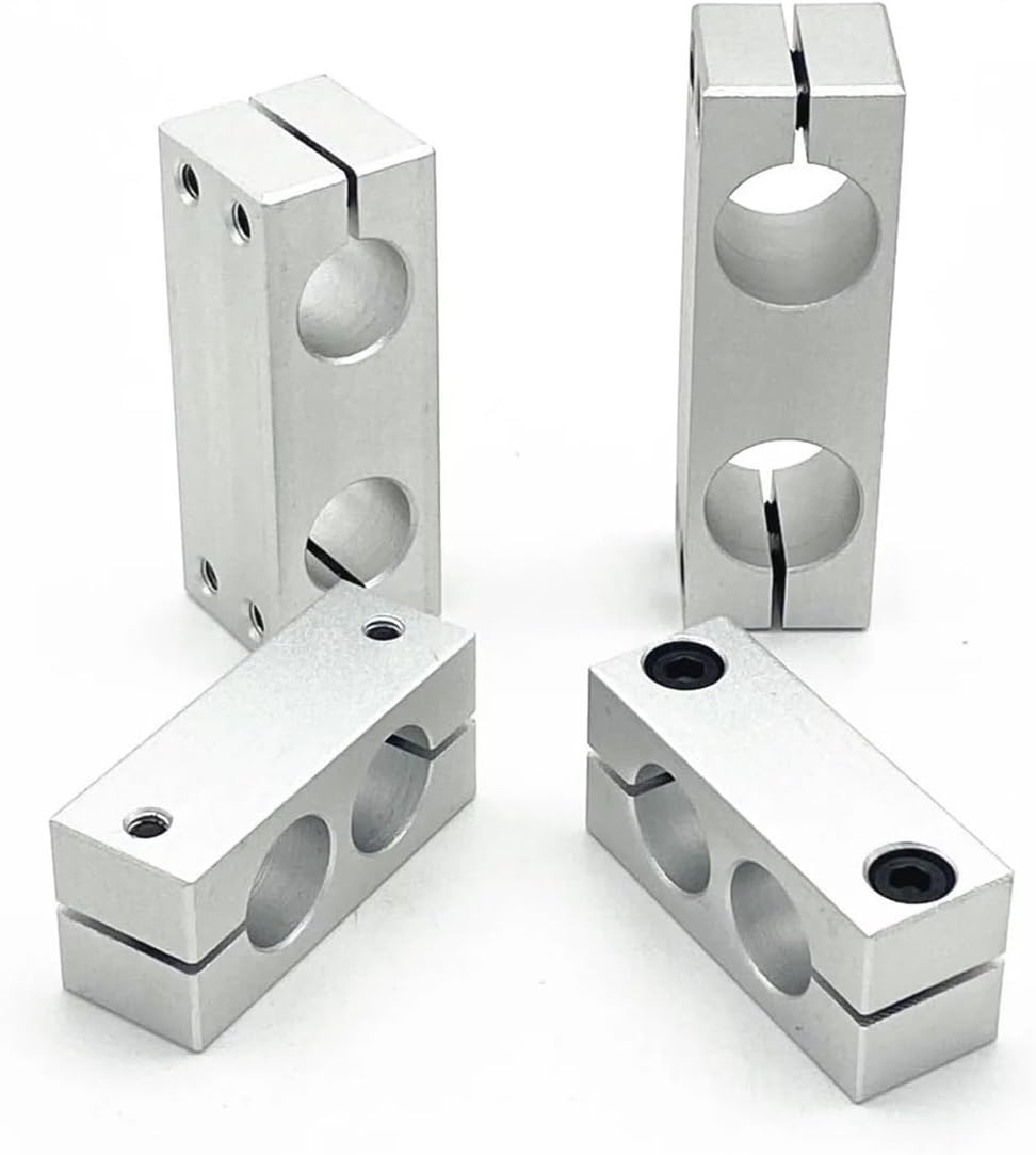 1Pcs 6mm~12mm Pillar Fixed Same Diameter Parallel Clamp Optical Shaft Steel Pipe Round Pipe Fixed Connectors(10x10mm-30mm)