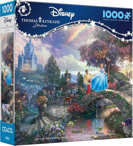 Ceaco - Thomas Kinkade - Disney - Cinderella Wishes Upon A Dream - 1000 Piece Jigsaw Puzzle