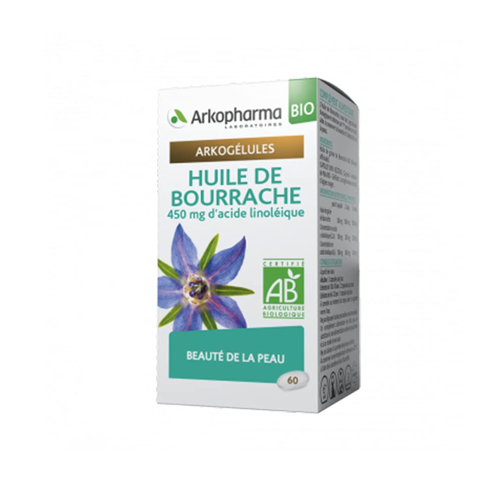 Arkopharma arkogélules bio huile de bourrache 60 capsules