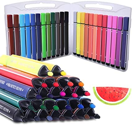 KAVANA Washable Sketch Pen Set for Kids for Drawing - Colouring Kit Art Markers Colour Sketch Pens Set Kids Artists Sketching Drawing Materials Craft Supplies Return Gift (B0BCKMH8GF) Amazon Price History, Amazon Price Tracker