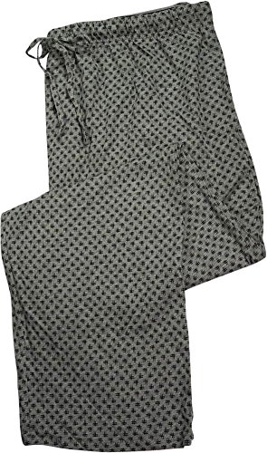 Hanes - Mens Hashtag Printed Knit Sleep Pajama Pant, Grey 39931-Small-FBA